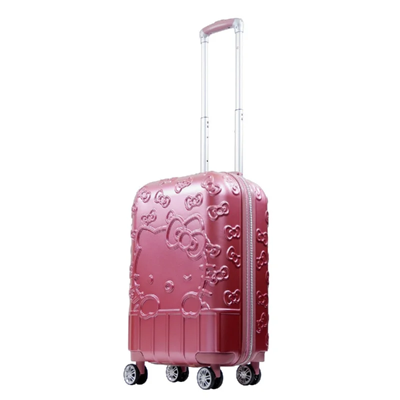 Hello Kitty Portrait & Bows 22.5" Carry-on Luggage Spinner Suitcase