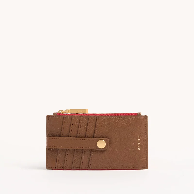 210 West | Mahogany Pebble/Brushed Gold Red Zip