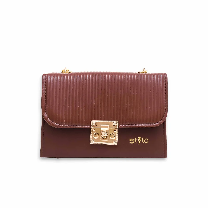 Brown Casual Shoulder Bag P55481