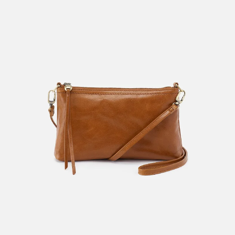 Darcy Crossbody In Polished Leather - Truffle