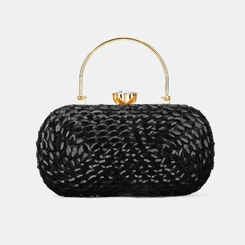 Lavie Luxe Jewel Black Medium Women's Frame Clutch