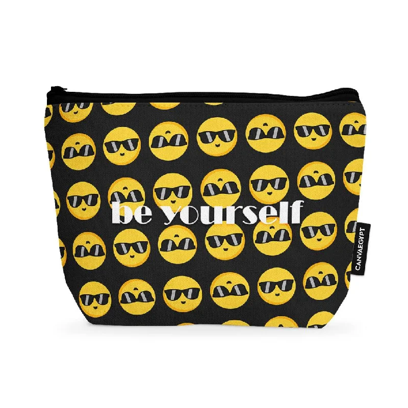 Makeup Pouch Happy Cool Emoji