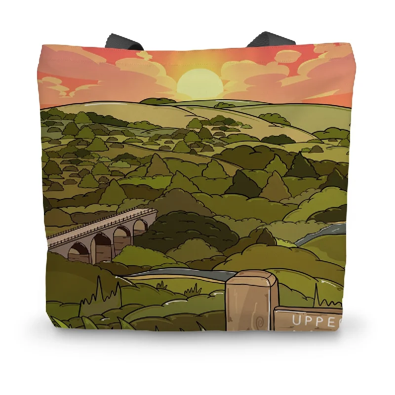 Monsal Head - Into the sunset Canvas Tote Bag