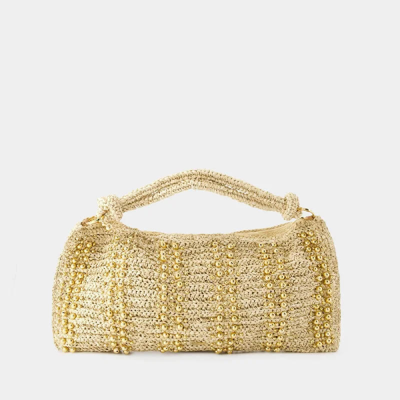 Hera Shoulder Bag - Cult Gaia - Raffia - Gold