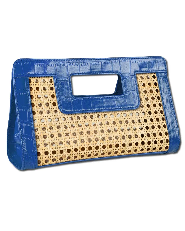 SUGAR CANE CLUTCH | BRIGHT BLUE