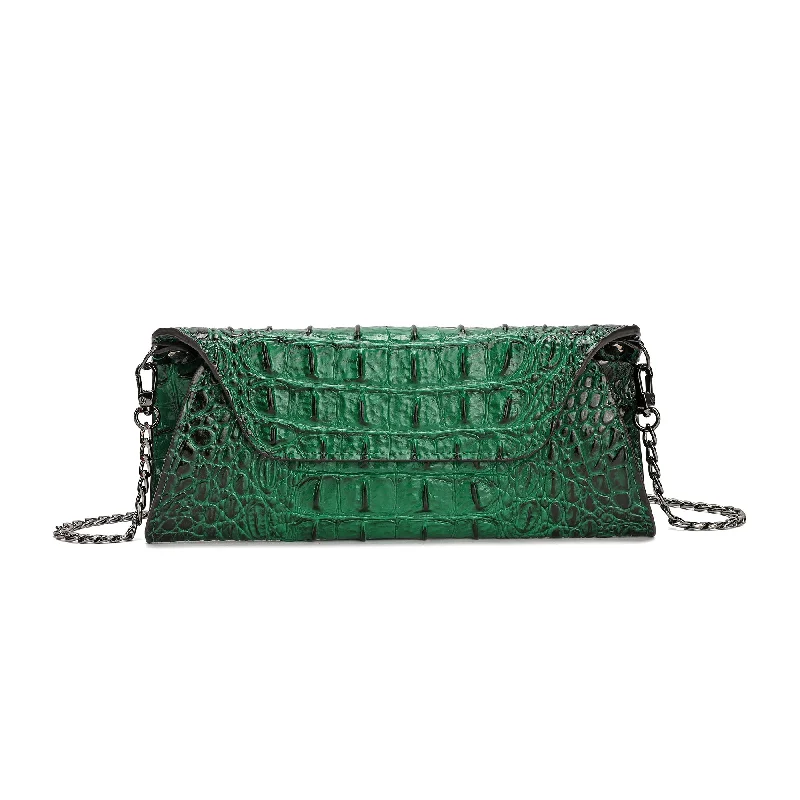 Tiffany & Fred Alligator Embossed Leather Wallet/ Clutch