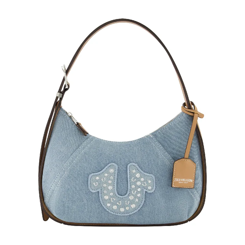 True Religon Strudded logo Denim Hobo