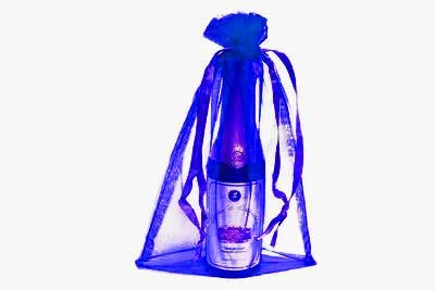 6x15 Royal Blue Sheer Organza Bags -10 pcs