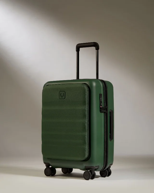 Cabin with Pocket Suitcase in Antler Green - Icon Stripe