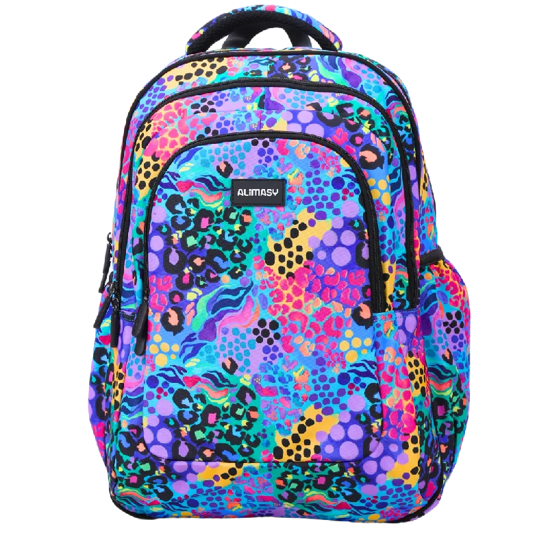 Electric Leopard Large School Backpack