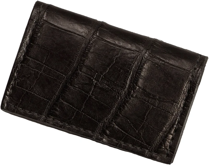 Black Alligator Credit Card & Business Card Wallet