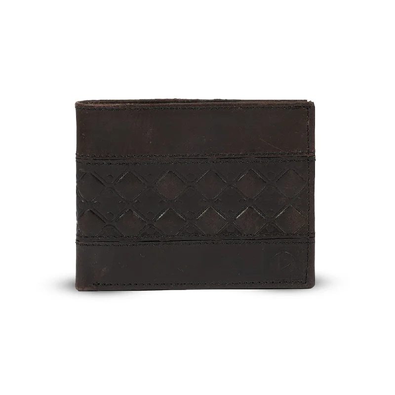 Men's Black Leather Bi-Fold Wallet