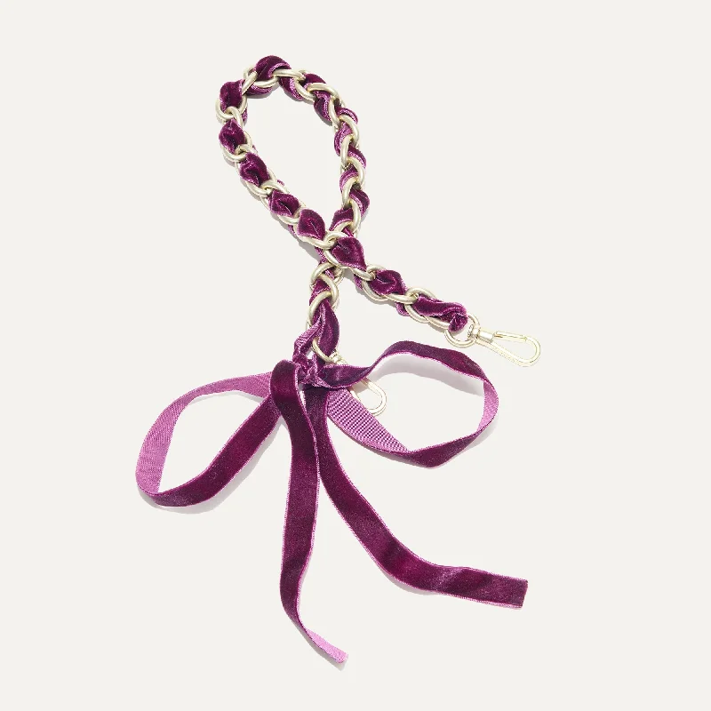 The Shoulder Strap - Velvet Plum Chain