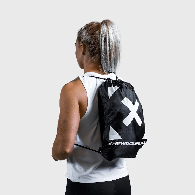 TWL - EVERYDAY DRAWSTRING BAG - BLACK/WHITE