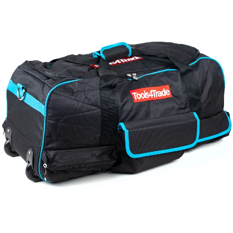 Tools4trade 26" Padded Tool Bag Heavy Duty Blue with Wheels Black